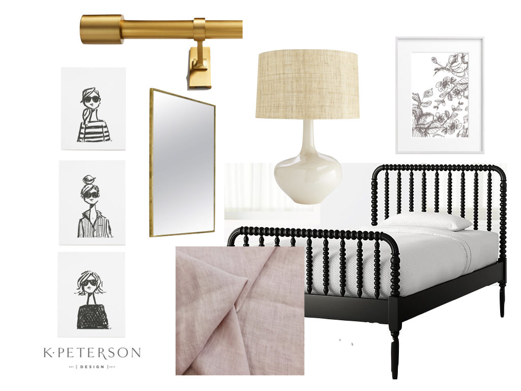 Design board little girls room
