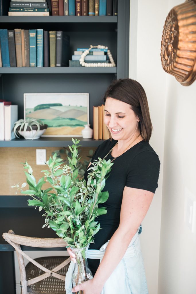 Krissy Peterson in her breakfast nook