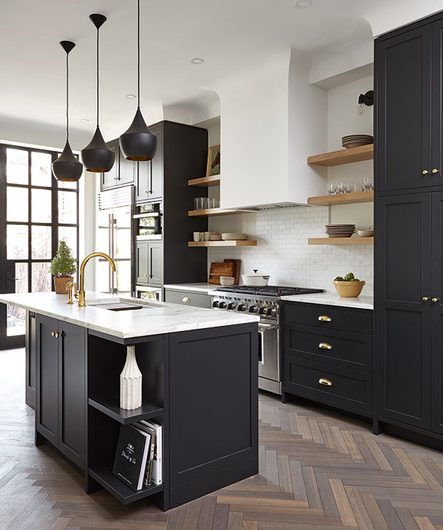 Black Colored Kitchen