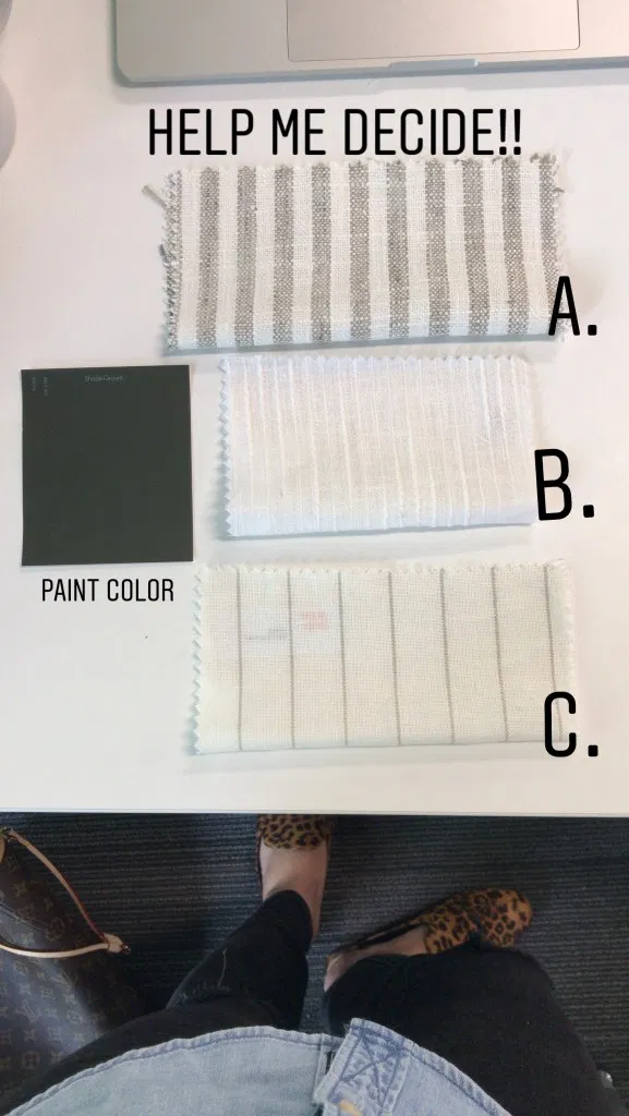 one room challenge 2019 window treatment selections