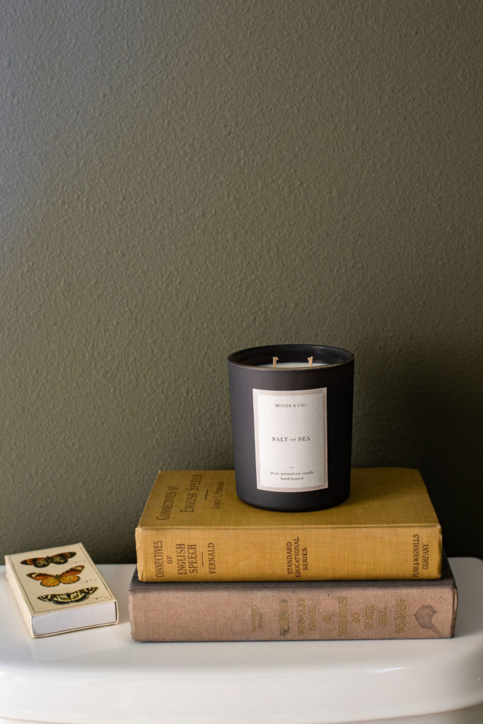 McGee and Co. Candle and Vintage books