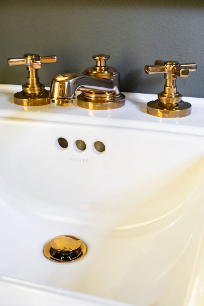 Restoration Hardware Faucet in powder bath